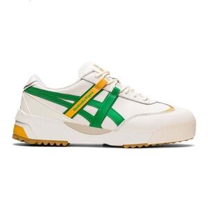 New Onitsuka Tiger Delegation Ex Sneaker Shoes Cream Cilantro Green Yellow